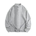 thumbnail image 1 of cfhntfmh Mens Knit Henley Tops Long Sleeve Button up Sweater Lightweight Slim Fit Ribbed Pullover Fall Fashion Clothes, 1 of 3