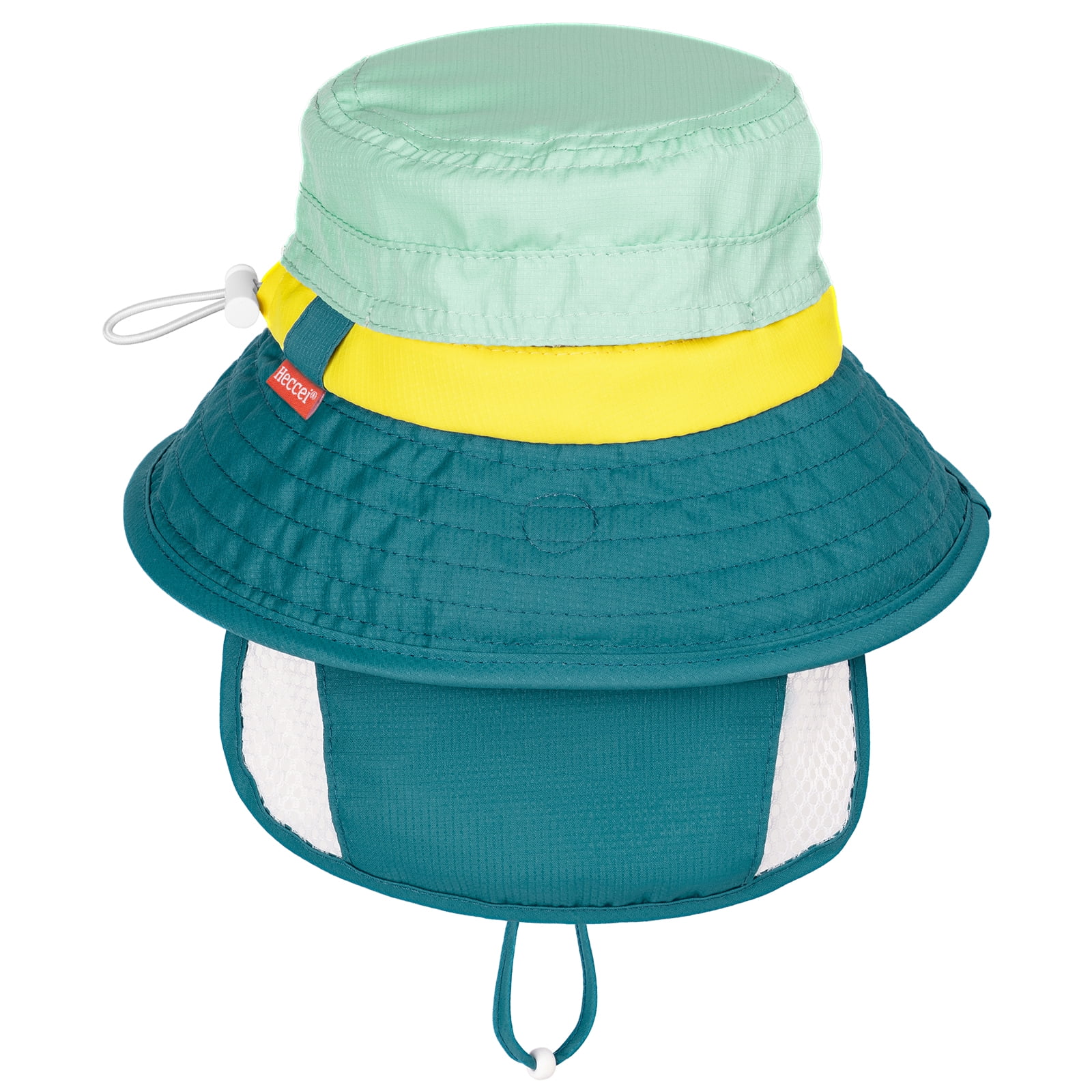HECCEI Infant Sun Hat UPF 50+ Sun Protection Hat, 6-24 Months, Green