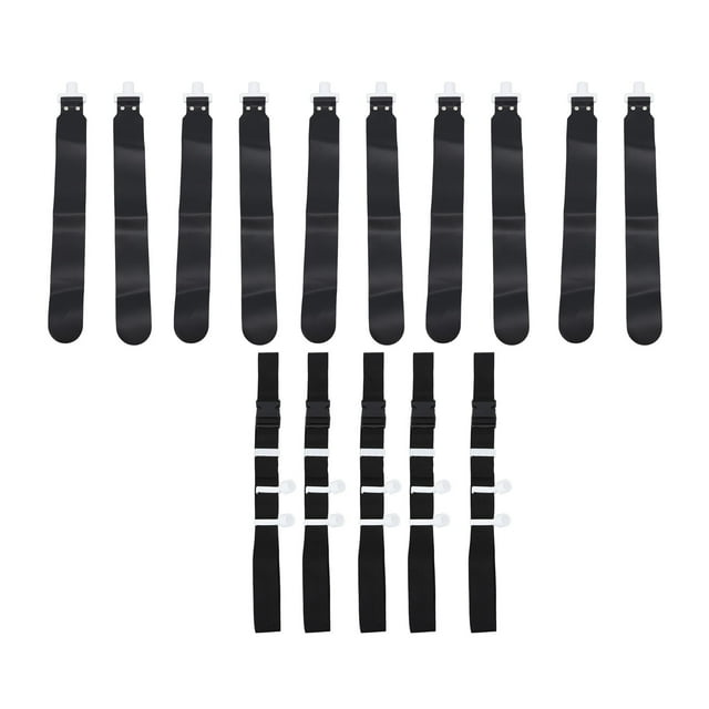 Juego de fútbol con bandera ajustable, 5 unidades, cinturones de fútbol con bandera ajustables de PP para equipos de entrenamiento para jóvenes y adultos, color negro YUNYI BRAND Deportes