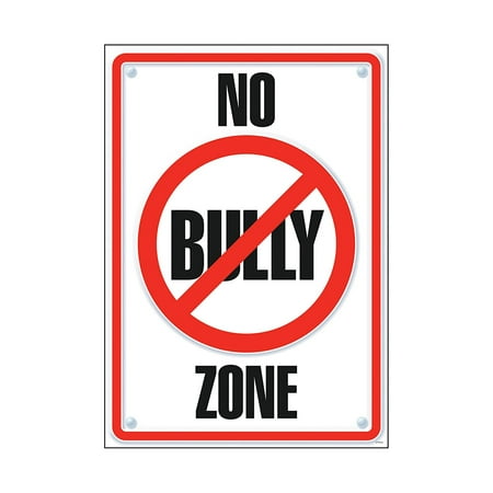 Usa Time Zone Display - No Bully Zone Poster (1 Piece), 13.38