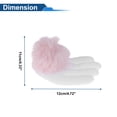 thumbnail image 4 of Accesorios para Cascos de Motocicleta Decoración Alas Arale con Bola Rosa Claro para Cascos de Motocicleta, Bicicleta, Esquí, Pegatina de Peluche Blanca 2 Juegos, 4 of 6