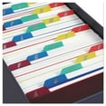 thumbnail image 3 of Durable Poly A-Z Card Guides, 1/5-Cut Top Tab, A To Z, 4 X 6, Assorted Colors, 25/set | Bundle of 2 Sets, 3 of 3