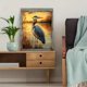 thumbnail image 5 of Qisvanset 12x16 Inch Great Blue Heron Canvas Wall Art, Lakeside Water Bird Wildlife Rustic Marshland Home Decor, 5 of 8