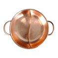 thumbnail image 2 of Olla Shabu Shabu Macarena Dividida para Estufa de Inducción y Gas 36cm Cobre, 2 of 8
