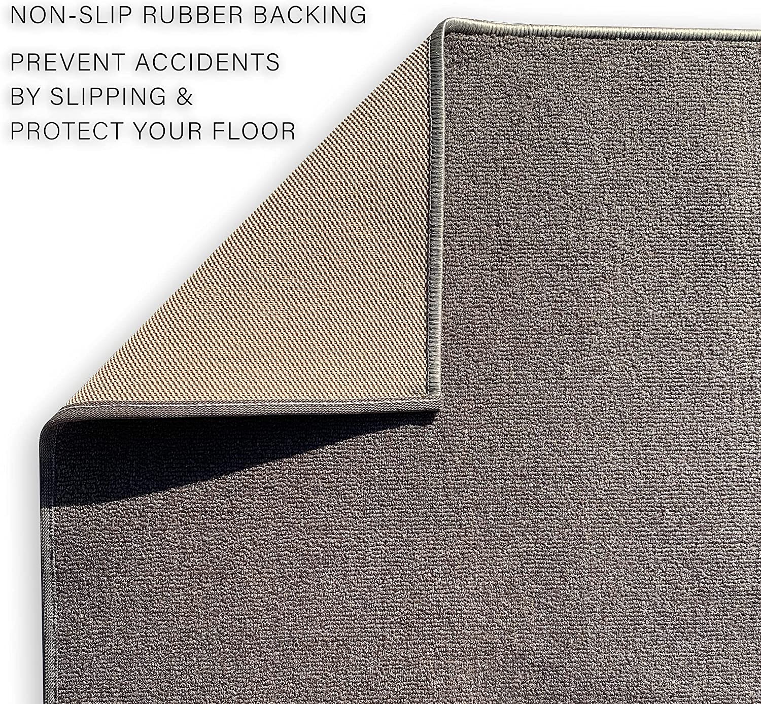 runrug 50 Shades Grey Stair Carpet Runner - Width: 2ft