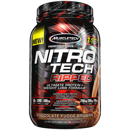 UPC 631656709445 product image for Nitro Tech Ripped Ultra Clean Whey Protein Isolate Powder + Weight Loss Formula  | upcitemdb.com