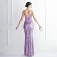 thumbnail image 2 of DEERVEADO-vestido de noche de sirena de Color lavanda, vestido largo elegante de fiesta para mujer, vestido Formal Sexy con lentejuelas y cuello en V, vestidos de noche, 2 of 5