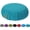 Cyan Blue, variant on Round Zafu Meditation Cushion, D=15" H=5.5" Zabuton Meditation Pillow, Yoga Bolster/Pillow, Floor seat, Zippered Organic Cotton Cover, Natural Buckwheat, Kneeling Pillow