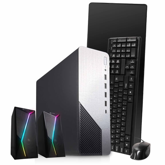 HP ProDesk 600G4 Desktop Computer PC, Platinum Edition - Intel Core i5, 16GB RAM, 500GB SSD, WiFi, Bluetooth | Home, Office Multitasking | M/K Combo w/ Speakers Bundle | Windows 11 Pro