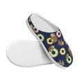 thumbnail image 3 of Picia Sloth with Donuts for Women's Lamb-hug Comfy Fleece House Slippers Memory Foam, Slip-on House Shoes Indoor Outdoor-40/41, 3 of 7