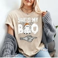 thumbnail image 2 of Shes My Boo Couple Matching Halloween Costumes T-Shirt, Spooky Season T-Shirt, Fullsizes S-5XL Multicolors T-Shirt, 2 of 5