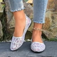 thumbnail image 5 of Caywon Women Feminine Mesh Sequin Embroidered Flat Shoes, Pointed Toe Bow Back Slip On, Dressy Casual Summer Comfortable, Ladies Shoes Zapatos Mujer, 5 of 9