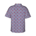 thumbnail image 3 of Daiia Anchors Hawaiian Shirt for Men Gentle Cotton Regular Short Sleeve Casual-Medium, 3 of 9