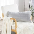 thumbnail image 2 of Home Soft Things Pleated Velvet 2 Piece Throw Pillow Cover Set - Silver - 14" x 26", 2 of 5