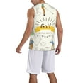 thumbnail image 2 of Honeii Golf Icons And Golfer print basktball shirt for men and women, Unisex basketball jersey for Theme party-Medium, 2 of 6