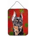 thumbnail image 1 of Carolines Treasures SC9764DS1216 German Pinscher Flocons de Neige Rouges Impressions Murales Ou de Porte en Métal Aluminium pour les Fêtes, 1 of 2