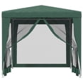 thumbnail image 3 of Carevas Party Tent with 4 Mesh Sidewalls Green 8.2'x8.2' HDPE, 3 of 7
