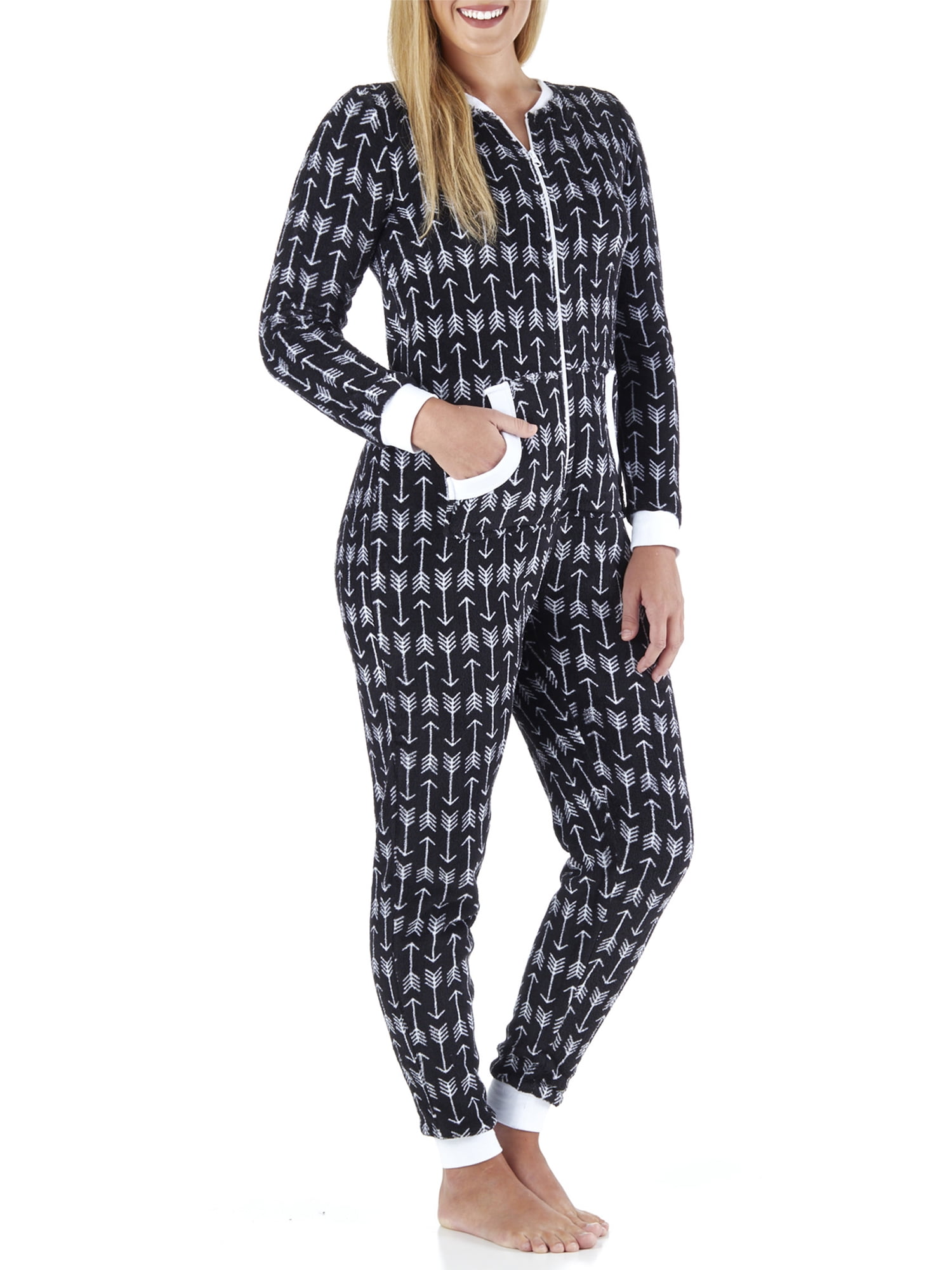 women's footed onesie