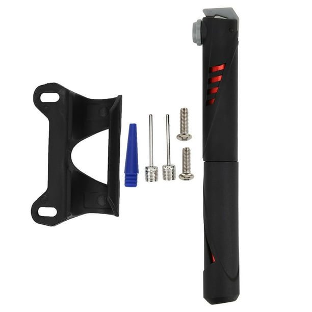 Mini bomba manual para bicicleta, válvula Schrader/Presta, inflador universal para bicicleta, accesorio para ciclismo, color negro y rojo