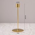 thumbnail image 1 of Candelabro de metal de una sola cabeza, candelabro de arte de hierro, decoración creativa para mesa de comedor, candelabro romántico para bodas, 1 of 6