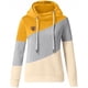 thumbnail image 3 of Sudaderas con capucha para mujer, suéter con cuello vuelto, informal, de manga larga, color block, sudaderas con capucha, suéteres, tops de otoño Adepaton WRMH-1664-77, 3 of 5