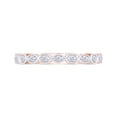 thumbnail image 2 of AFFY 1/4 Carat Round White Natural Diamond Wedding Band Ring in 14K Rose Gold Over Sterling Silver (0.25 Cttw, I-J Color, I2-I3 Clarity), Ring Size-7.5, 2 of 5