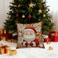 thumbnail image 5 of YIKA Christmas Tree Snowflake Reindeer Pillowcase Christmas Pillow Cover Holiday Decoration Sofa Decoration Linen Pillow Home Sofa Holiday Decoration Pillow Cover C, 5 of 6