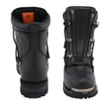 thumbnail image 6 of Milwaukee Leather MBM9075 Men's Black Leather 6-inch Plain Toe Dual Zipper Motorcycle Rider Boots 11.5, 6 of 10