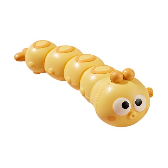Haut Jouet Éducatif Jaune pour Enfants à Remonter pour Animaux Qui Rampent, Chaîne, Balançoires, Déplacements, Course, Apprentissage Amusant des Habiletés Motrices du Bébé 1,6 X 5,9 Po