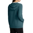 thumbnail image 4 of Garbnen M-4XL Sun Protection Jacket Women Long Sleeve Full Zip Hoodie Woman with Pockets Summer Camping Outdoor Sun Shirt for Women with Thumb Holes Green XXXL, 4 of 6
