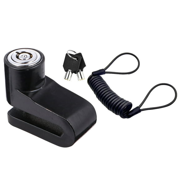 OUNONA  Bike Disc Brake Lock Security Locks Alarm Wheel Bicycles Black