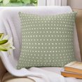 thumbnail image 3 of Pillow Covers 26x26 Set of 2, Sage Green Throw Pillow Covers Decorative Couch Cushion Cover, Abstract White Polka Dot Geometric Retro Art Microfiber Soft Pillowcases for Bedroom Living Room Sofa, 3 of 9