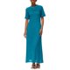thumbnail image 1 of Vestido PRETTYGARDEN con Calados y Forro Azul Lago Talla L, 1 of 6