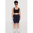 thumbnail image 2 of Womens Plus Size High Waisted Bike Shorts, 2 of 5