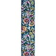 thumbnail image 1 of Rugs.com Bloom Collection Rug – 8 Ft Runner Navy Blue Medium-Pile Rug Perfect For Hallways, Entryways, 1 of 1