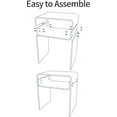 thumbnail image 7 of Clear Acrylic End Table 2-Tier Bedside nightstand for Living Room Bedroom Home Decor (Orange), 7 of 7