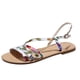 thumbnail image 2 of Sandalias planas romanas con estampado de flores de leopardo minimalistas a la moda para mujer Wmkox8yii  shjk7379, 2 of 9