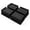 Black 4 Pack, variant on Bed Risers 3 Inch Heavy Duty, Oversized Furnitures Risers 3 inch Support 6000 lbs, Bed Table Rising Blocks, Fits for Couch, Sofa, Chair, Furniture Lifts (Black 4 Pack, 3 inch)