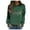 Dark Green, variant on Tanghaowl Women's Sweatshirts Daily Home Outdoor Workout Long Sleeve O Neck T Shirt Top Solid Sweatshirt Streetwear XL