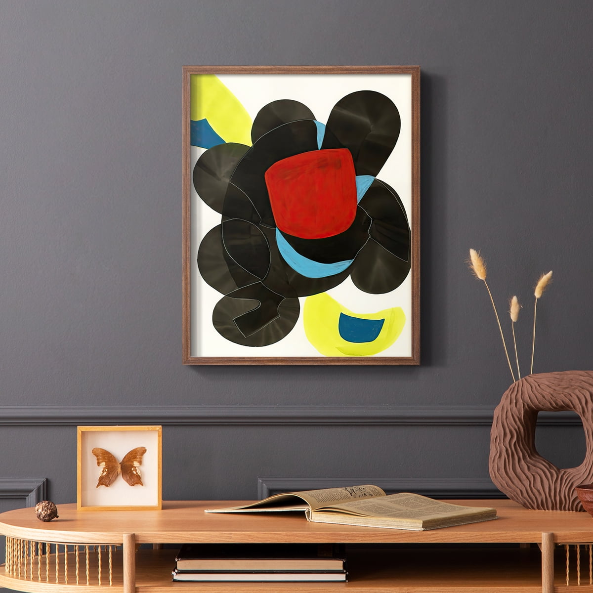 Barcelona II in Paper Solid Wood 11 x 14 Framed Print