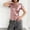 Pinks, variant on Women’s Sparkle Dance Tops Short Sleeve Round Neck T-Shirt Hip Hop Summer Fashion Dance Tees