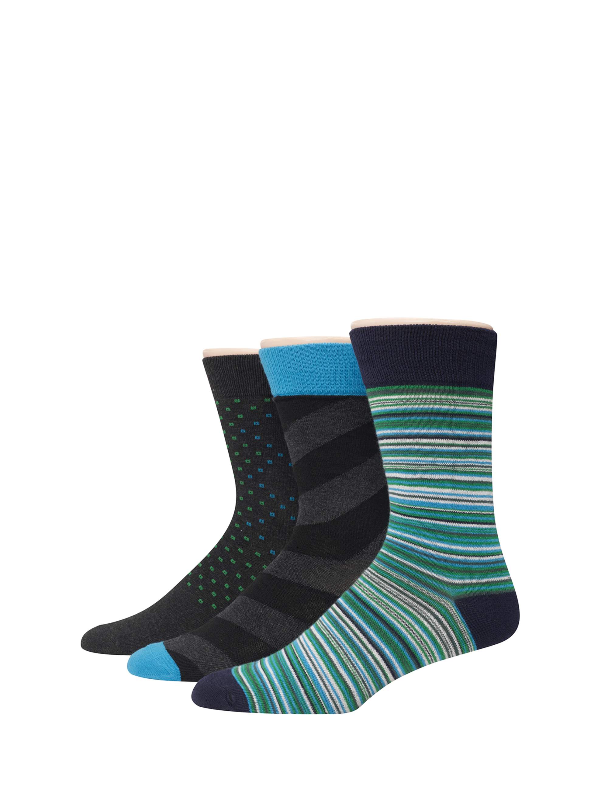 Hanes Hanes Men's Ultimate Banded Fashion Sock, 3 Pack