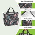 thumbnail image 4 of Garden Tool Bag,Pioneer Flower Floral Print Pattern Garden Tool Organizer,Garden Gifts,Waterproof Multi-Pocket Garden Tool Storage 11.8x5.5x11.4 Inch(Tools NOT Included), 4 of 6