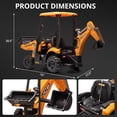 thumbnail image 6 of Soonbuy 4 in 1 Ride on Excavator & Bulldozer, Front Loader, 12V, 6 of 6