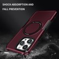 thumbnail image 2 of Dteck for iPhone 16 Pro Case, Magnetic Ring Compatible with Magsafe Wireless Charger, Shockproof Heavy Duty Protection Phone Case Cover, Winered, 2 of 10
