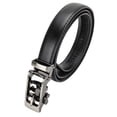 thumbnail image 6 of Boy's Leather Ratchet Belt, Trim to Fit 18"- 34" Waist, No Holes, Packed in a Gift Box by CANDOR AND CLASS (B723 Black, 25mm Wide), 6 of 8