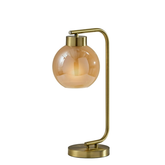 Adesso Atticus 20" 1-Light Touch Switch Table Lamp with Glass Globe Shade