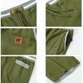 thumbnail image 6 of QPNGRP Mens Shorts Casual Adjustable Drawstring Elastic Waist Slim Shorts Armygreen 34, 6 of 8