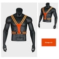 thumbnail image 4 of LED Gilet Réfléchissant Équipement de Course, Grande Élasticité 360 Réfléchissant Gilet Bande 3 Fermoir de Mode d'Éclairage pour le Cyclisme Vert, Rouge Orange, Jaune, 4 of 8