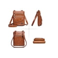 thumbnail image 2 of Deago Small Crossbody Bags for Women Vintage Soft PU Leather Cell Phone Purse Wallet Handbags Travel Shoulder Bag with Adjustable Strap (Brown), 2 of 9